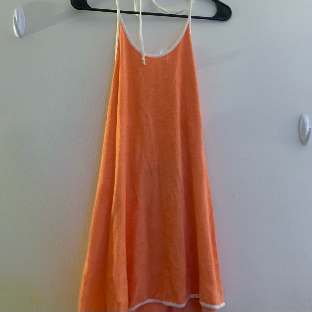 terry cloth halter dress - urban outfitters